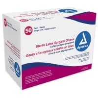 Dynarex #2470, GLOVE, LATEX, STERILE, SZ 7, 200 PR/CS, 4 BX/CS Image