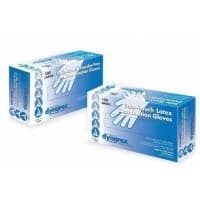 Dynarex #2612, GLOVE EXAM SAFETOUCH VINYL PF MD 100/BX 10BX/CA Image
