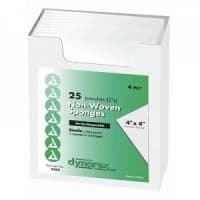 Dynarex #3364, Gauze Sponge ST 4ply 2/Pk 4x4 50/Bx, 24 BX/CA Image