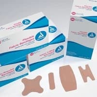Dynarex #3612, BANDAGE ADH FABRIC 1IN X 3IN ST 24/100/CA Image