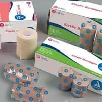 Dynarex #3664, ELASTIC BANDAGE 4IN LATEX FREE 5/10/CA Image