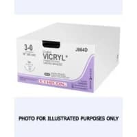 Ethicon #J446G, Suture Vicryl Violet Rd-1 6-0 12" 12/BX Image