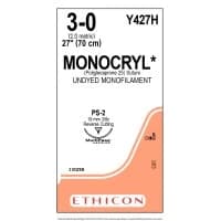 Ethicon #Y427H, 3-0 27in MONOCRYL UND MONO SA PS-2, 36/BX Image