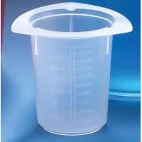 Globe Scientific #3641, BEAKER, 3-CORNER, PP, GRAD, 100ML, 100/CS Image