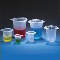 Globe Scientific #3642, BEAKER, 3-CORNER, PP, GRAD, 250ML, 100/CS Image