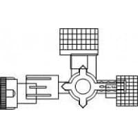 ICU Medical #AG7394, STOPCOCK 3 WAY W/ROATATING LUERLOCK, 25/CS Image