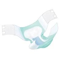 Kendall #67095, BRIEF, ADULT, BARIATRIC, WINGS, GREEN, 32 EA/CS Image