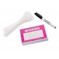 Key Surgical #WT-1911, TAG, WRITE-ON, PINK,"MISSING", 100/PK Image