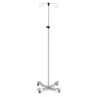 Mac Medical #IVS-2002, IV Pole 4-Leg 2-Hook Hand Operate EaCH Image