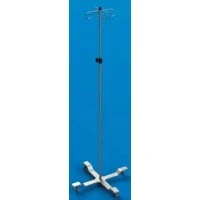 Mac Medical #IVS-4002, IV Stand 4-Leg 2-Hook Foot Oper Ea Image