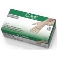 Medline #CUR9226, GLOVE, EXAM, STRETCH VINYL, L, 150 EA/BX, 10 BX/CS Image