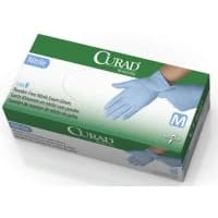 Medline #CUR9315, GLOVE, EXAM, NITRILE, TXT, PF, LF, MD, 150/BX Image