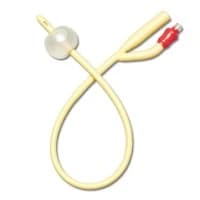Medline #DYND11758, Silicone-Elastomer Coated Latex Foley Catheter, 18 Fr, 10 mL, Straight Tip, 2-Way, EACH Image