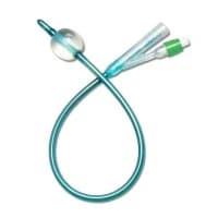 Medline #DYND141014, Silvertouch 100% Silicone Foley Catheter, 14 Fr, 10 mL, 2-Way, 10/CS Image