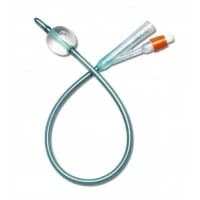 Medline #DYND141016, Silvertouch 100% Silicone Foley Catheter, 16 Fr, 10 mL, 2-Way, EACH Image