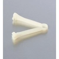 Medline #DYNJ04229, CLAMP, UMBILCIAL CORD, PLASTIC, WHITE, 100/CS Image