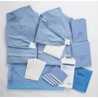 Medline #DYNJP1015, PACK, BASIC, WITH GOWNS, 8/CS Image