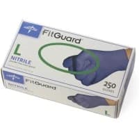 Medline #FG2503, GLOVE, EXAM, NITRL, PF, 3.5 MIL, TXT FNGR, L, 250/BX Image