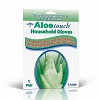 Medline #HKP195016, GLOVE, HOUSEKEEPING, LATEX, ALOE, L, 8 PR/BX Image