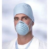 Medline #MED381, MASK, FACE, CONE STYLE, BLUE, 24 BX/CS, 24 EA/CS Image
