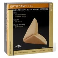 Medline #MSC1200EP, DRESSING, OPTIFOAM, NON-ADH, HEEL, 40/CS Image