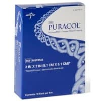 Medline #MSC8522, DRESSING, COLLAGEN, PURACOL, STRL, 2" X 2", EACH Image