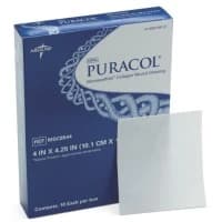 Medline #MSC8544, DRESSING, COLLAGEN, PURACOL, STRL, 4X4.25, 10/BX Image