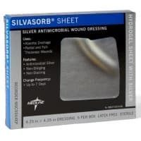 Medline #MSC9344EP, DRESSING, ANTIMICROBIAL, SILVASORB, 4X4, EACH Image