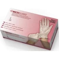 Medline #MSV513, GLOVE, EXAM, VINYL, PF, LF, L, 150 EA/BX, 10 BX/CS Image