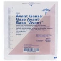 Medline #NON21446, GAUZE, SPONGE, AVANT, 4"X4", 6PLY, STRL, LF, 2/PK Image