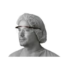 Medline #NON24774, GLASSES, SAFETY, CLEAR, BLACK STRIP, 12 EA/BX Image