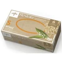 Medline #OAT6801, GLOVE, NITRILE, SENSICARE ICE OATMEAL, S, 250/BX Image