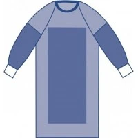 Medline #SPT-2602SMSCS, SMS GOWN POLY REINF XL, 100/CS Image