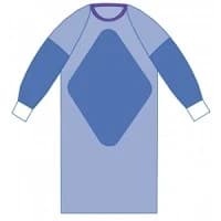 Medline #SPT-2804CS, GOWN, FABRIC, AURORA, RAGLAN, LARGE, 100/CS Image