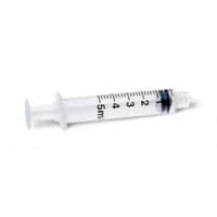Medline #SYR105010, SYRINGE, LUER LOCK, 5ML, 100 EA/BX, 4 BX/CS Image