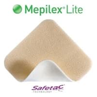 Molnlycke #284090, DRESSING, WOUND, MEPILEX-LITE, 2.4"X3.4", 5/BX Image