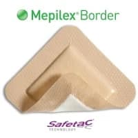 Molnlycke #ALA283250, DRESSING, MEPILEX, BORDER, SAFETAC, 7.3", 5/BX Image