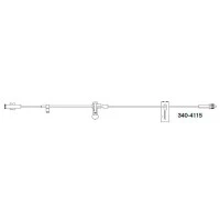 Moog Medical #340-4115, SET, IV ADMIN CURLIN PUMP, 86" / 3.4 mL Non-DEHP Microbore Tubing Female/Male Luer Lock, 20/CS Image