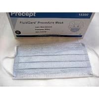 Precept Medical #15300, Procedure Mask FluidGard Pleated Earloops One Size Fits Most Blue Diamond NonSterile ASTM Level-3, 500 Per/Cs Image