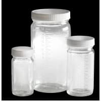 Qorpak #239218, BOTTLE, BOTTLE BEAKER, PTFE CAP, CLR, 16OZ, 24/CS Image