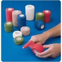 Sammons Preston #A93641, COHESIVE FLEX BANDAGE RED 1", 30 RL/BX Image