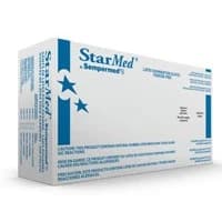 Sempermed #SM102, GLOVE EXAM LATEX STARMED SM 100/BX 10BX/CA Image