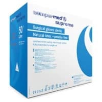 Sempermed #SPFP800, GLOVE LATEX 8.0 50/BX 6BX/CS Image