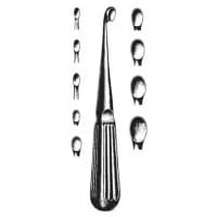 Sklar #40-7100, Curette Bruns Bone Oval Sz 00 Ea Image