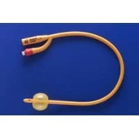 Teleflex #180705160, Gold Siliconized Coated Foley Catheter, 2-way, 5-15 mL, 16 Fr, 16, 10/BX Image