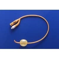 Teleflex #318324, Rusch Gold Indwelling Catheter, Puregold Tiemann Coude Foley, 2-way, 30 mL, (PTFE Ctd), 24 Fr, 16, 12/CS Image