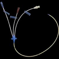 Teleflex #HO-14703, HANDS-OFF Three-Lumen Central Venous Catheter for use only with Arrow One-Piece PSI System, 7 FR X 30 CM, 5/CS Image