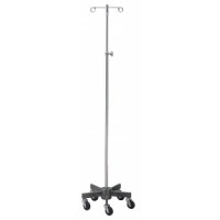 The Brewer #43416, Short Wheel Infusion Pump Stand, 2 ram's horn hook, Each Image