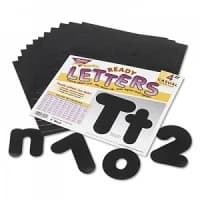Trend Enterprises #T79901, LETTERS, CASUAL COMBO, BK, 4/ST Image