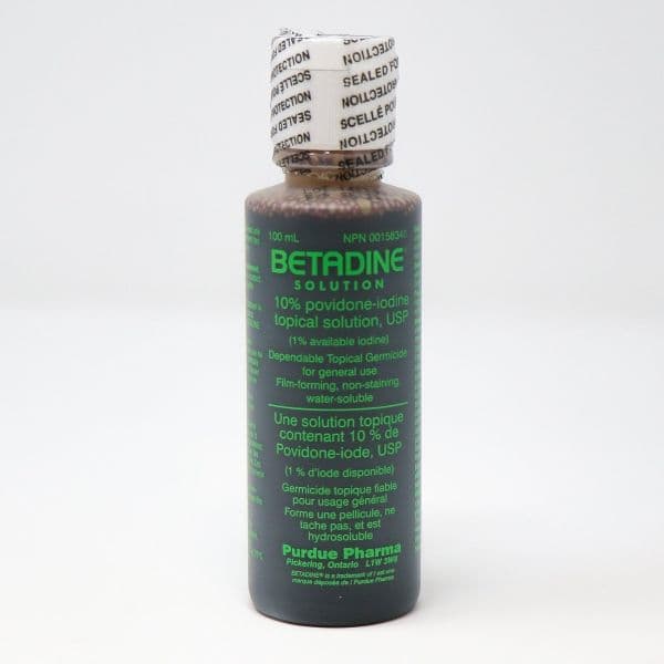 Betadine Solution 10% 100 mL Image Betadine Solution 10% 100 mL Image